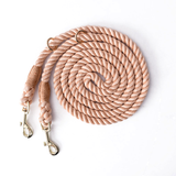 Sunset Ombre Cotton Rope Hands-Free Multi-Way Lead - Powder Pink
