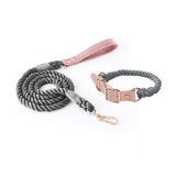 Pastel Rainbow Hand-Braided Rope Set - Charcoal