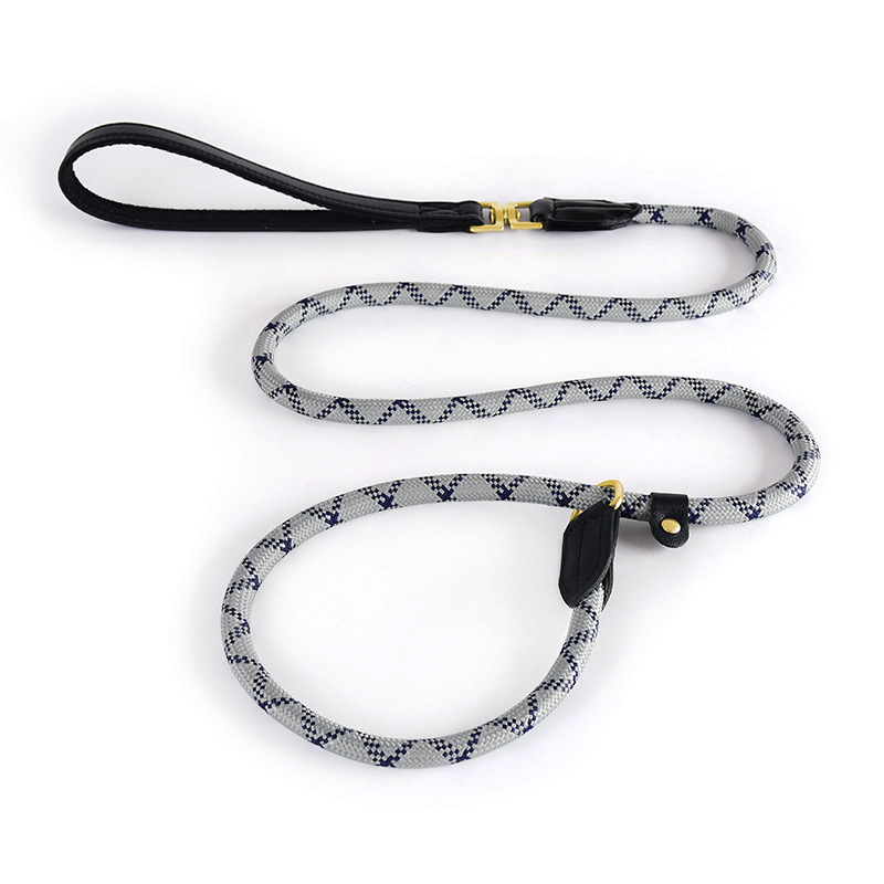 Granite Marled Rope Slip Lead - Grey