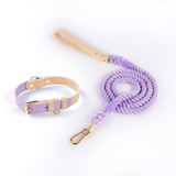 Pastel Colour-Block Set in Genuine Leather - Bundle Twilight Purple