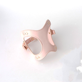 Cat Ear Harness in Vegan Leather - Crystal Pink