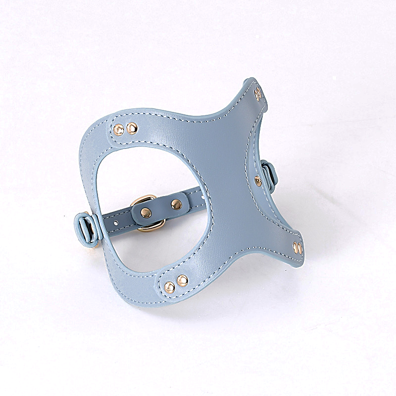 Cat Ear Harness in Vegan Leather - Slate Blue