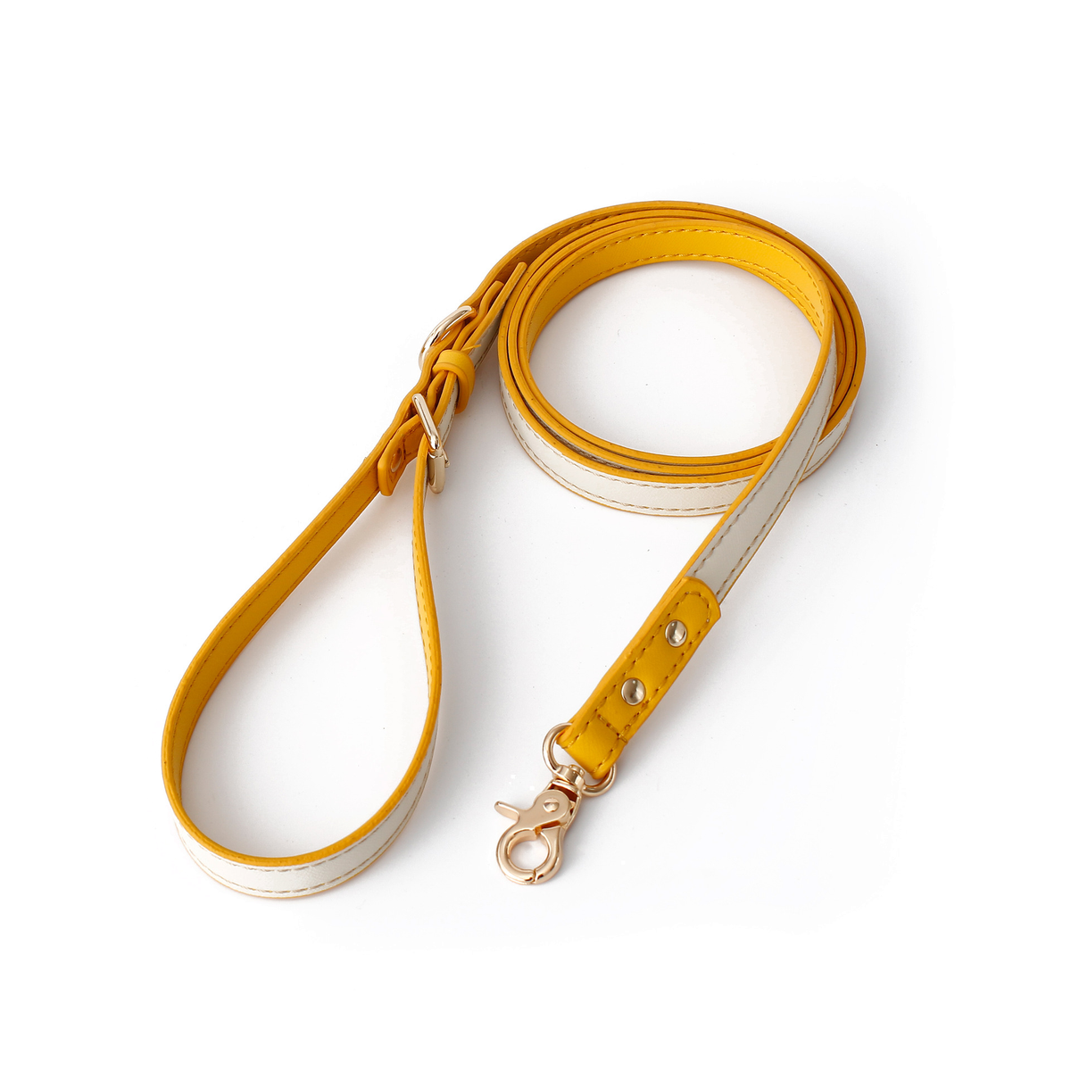 Cat Ear Lead in Vegan Leather - Yellow