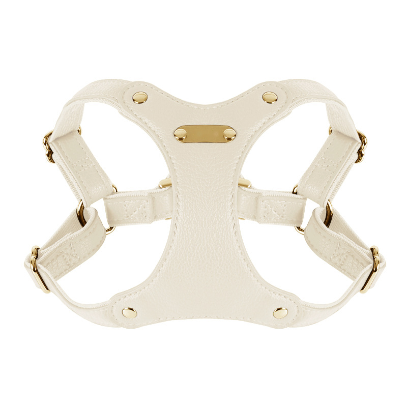 Cognac Padded Harness in Vegan Leather