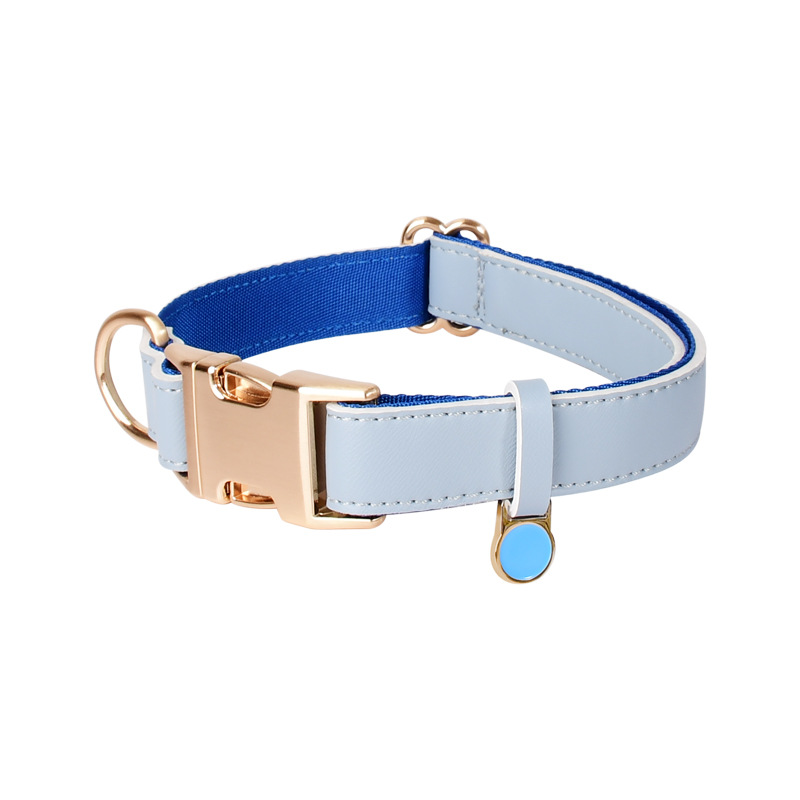 Tan Leather Collar with Bell