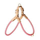 Twisted Rope Harness with Tan Trim - Blush
