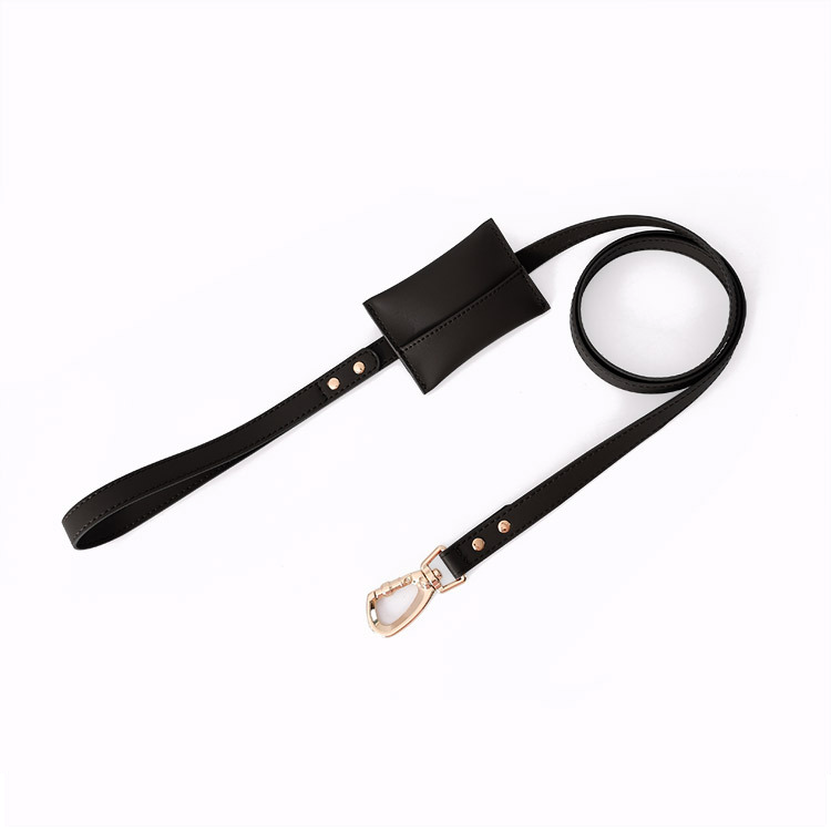 Classic X-Back Lead in Vegan Leather - Black