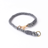 Sunset Gradient Rope Slip Collar with Snap Hook - Charcoal
