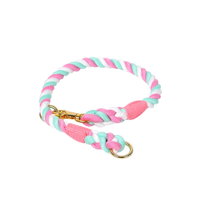 Sunset Gradient Rope Slip Collar with Snap Hook