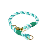 Sunset Gradient Rope Slip Collar with Snap Hook - Fern Green