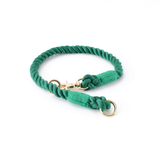 Sunset Gradient Rope Slip Collar with Snap Hook - Forest