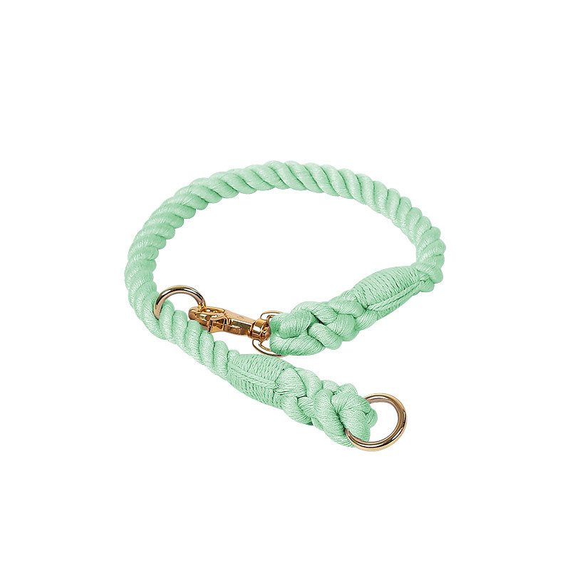 Sunset Gradient Rope Slip Collar with Snap Hook - Mint