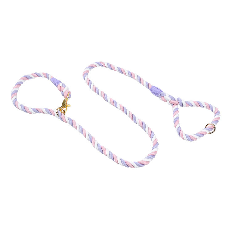 Lilac Ombre Hand-Braided Rope Slip Lead - Unicorn