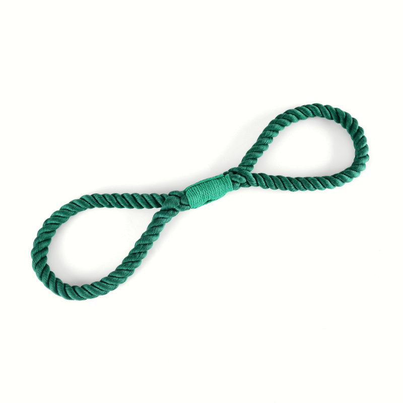 Figure-Eight Cotton Rope Tug Toy in Ombre Colours - Forest