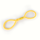 Figure-Eight Cotton Rope Tug Toy in Ombre Colours - Lemon