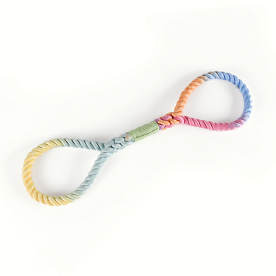 Figure-Eight Cotton Rope Tug Toy in Ombre Colours