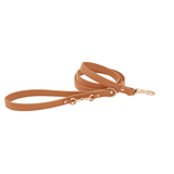 Cherry Red Leather Lead & Multi-Length Lead Set - Coral Pink