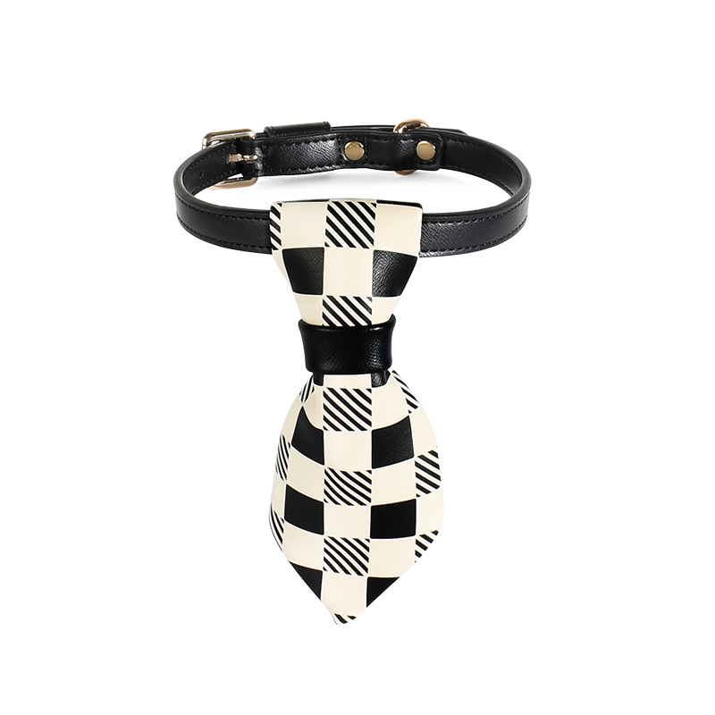 Dapper Check Bow, Tie or Bandana Collar
