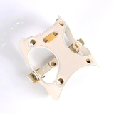 Duck Egg Blue Harness in Vegan Leather - Ivory