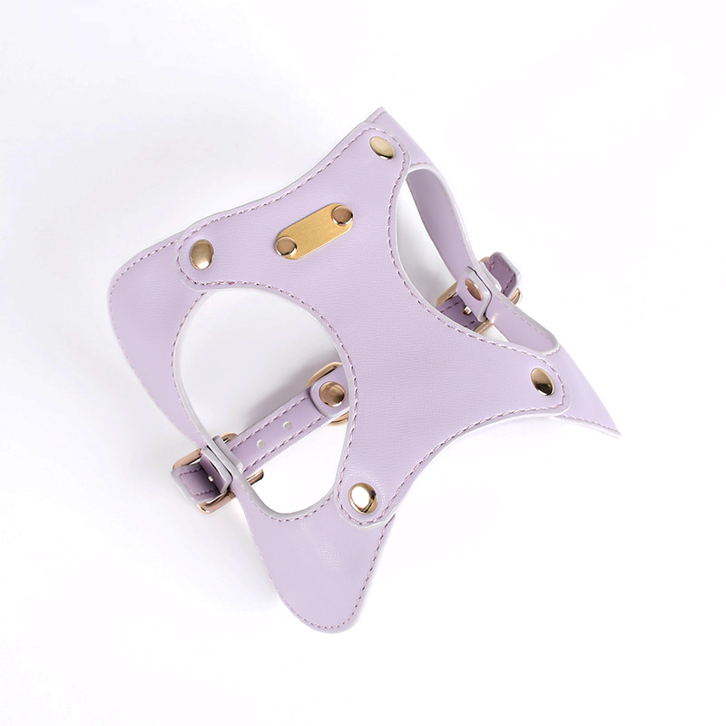 Duck Egg Blue Harness in Vegan Leather - Lilac