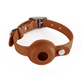 Petite Round Tracker Collar for Cats, Fits AirTag - Dark Brown