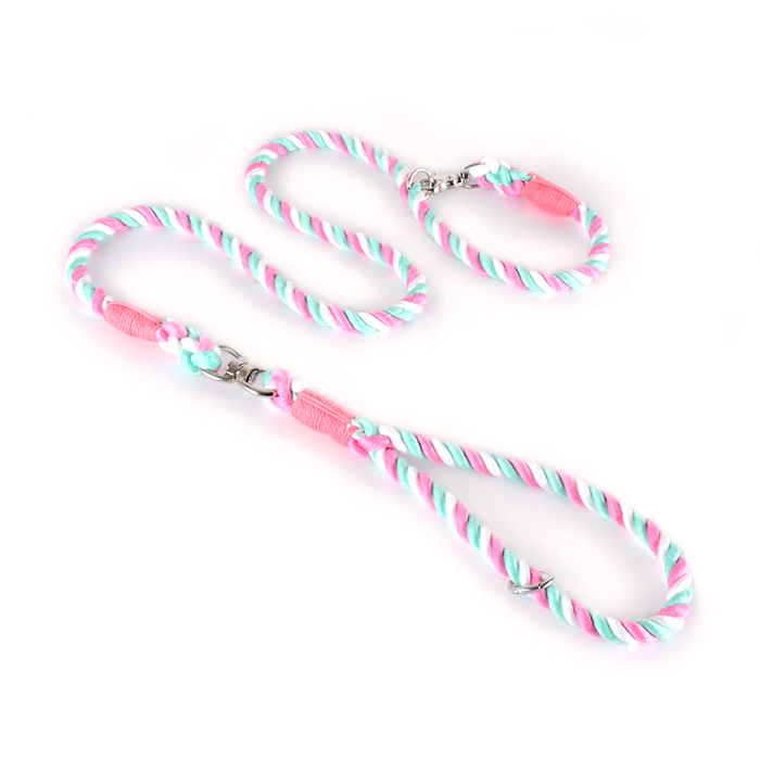 Rainbow Ombre Rope Slip Lead