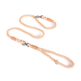Rainbow Ombre Rope Slip Lead - Powder Pink