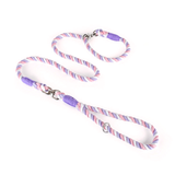 Rainbow Ombre Rope Slip Lead - Unicorn