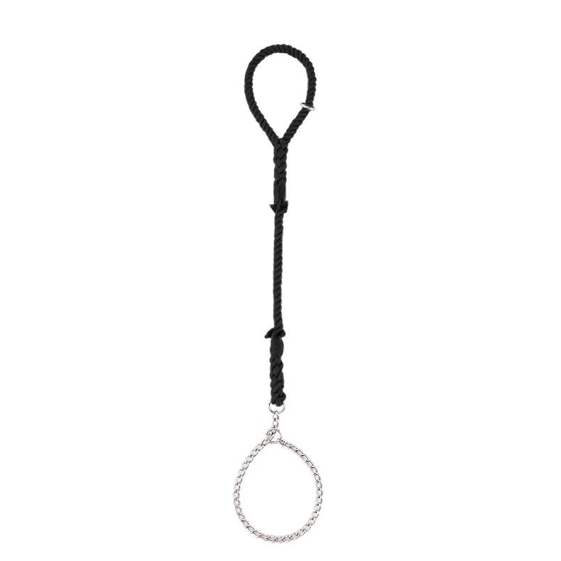 Forest Green Rope Slip Lead - Black