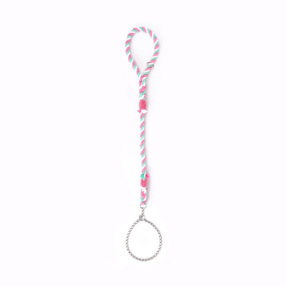 Forest Green Rope Slip Lead - Cherry Blossom