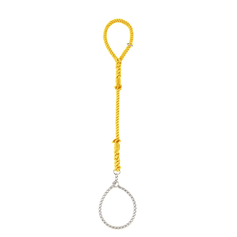 Forest Green Rope Slip Lead - Lemon