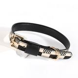Checkerboard Collar in Vegan Leather - view 3