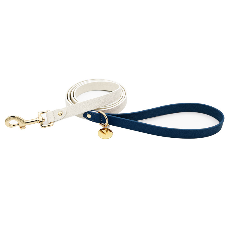 Ivory & Chocolate Tag Lead, Vegan Leather