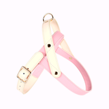 Blush Two-Tone Genuine Leather Harness Walk Set - Princess Pink
