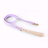 Blush Two-Tone Genuine Leather Lead Walk Set - Twilight Purple