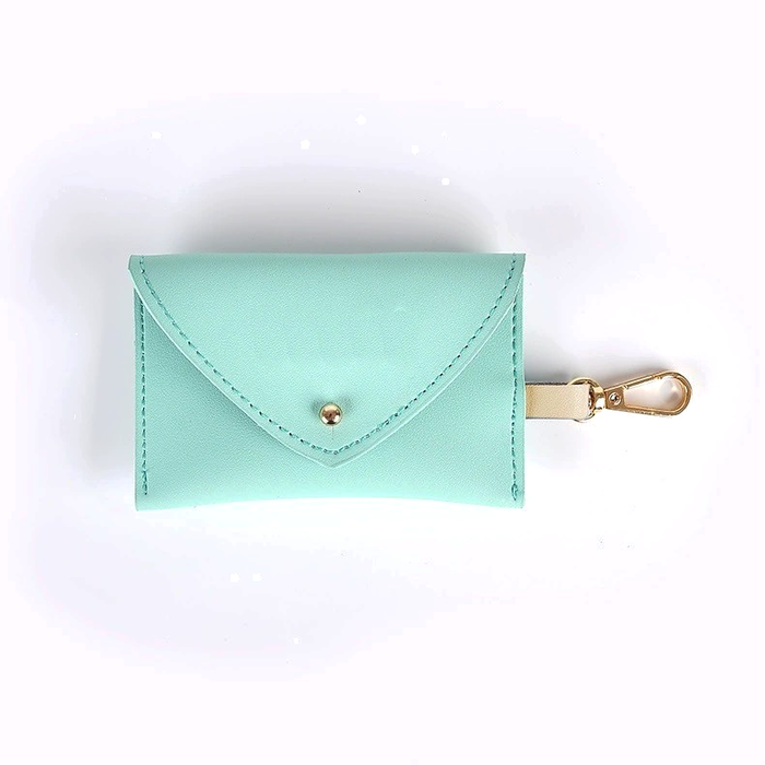 Blush Two-Tone Genuine Leather Poop Bag Holder