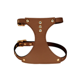 Blush Studded Genuine Leather Harness - Tan