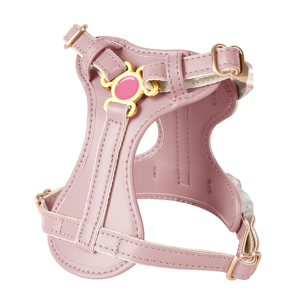 Harness in Apricot for Small Dogs - Blush