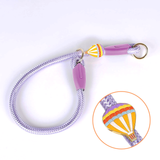 Fruit Charm Rope Slip Collar - Crystal Violet Hot air balloon
