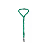 Twisted Rope Short Traffic Lead in Bold Colours - Forest