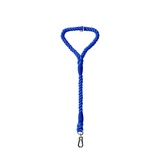 Twisted Rope Short Traffic Lead in Bold Colours - Navy