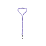 Twisted Rope Short Traffic Lead in Bold Colours - Violet