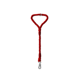 Twisted Rope Short Traffic Lead in Bold Colours - Wine