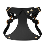 Tailored Harness Harness & Lead Set in Genuine Leather - Black