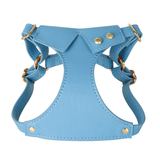 Tailored Harness Harness & Lead Set in Genuine Leather - Blue