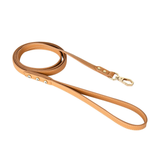 Tailored Lead Harness & Lead Set in Genuine Leather - Apricot