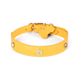 Sunflower Crystal Stud Collar for Small Pets - Yellow