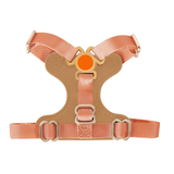 Leather Harness in Apricot for Small Dogs - Apricot