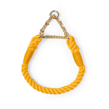 Sunset Gradient Braided Rope Collar - Bright Orange