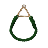 Sunset Gradient Braided Rope Collar - Forest